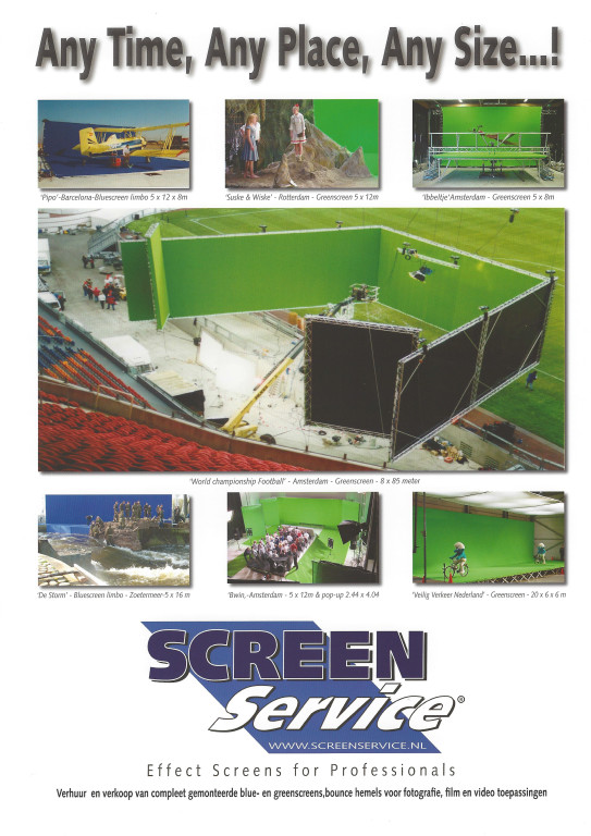 ScreenService Any Time - Any Place - Any Size